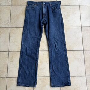 Levi's 517 Jeans Mens 34x34 (Fits 33x32) Blue Bootcut Western Cowboy Work Denim